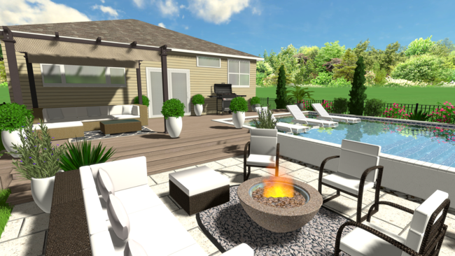 Beautiful backyard design